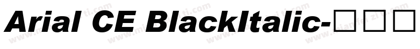 Arial CE BlackItalic字体转换